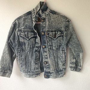 VTG XS acid wash jeans jacket